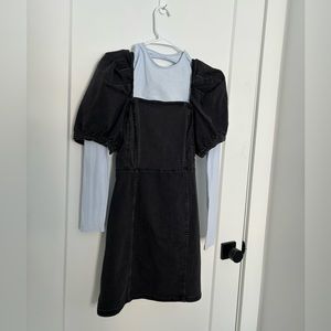 ‼️SOLD‼️ Puff Shoulder Mini Dress